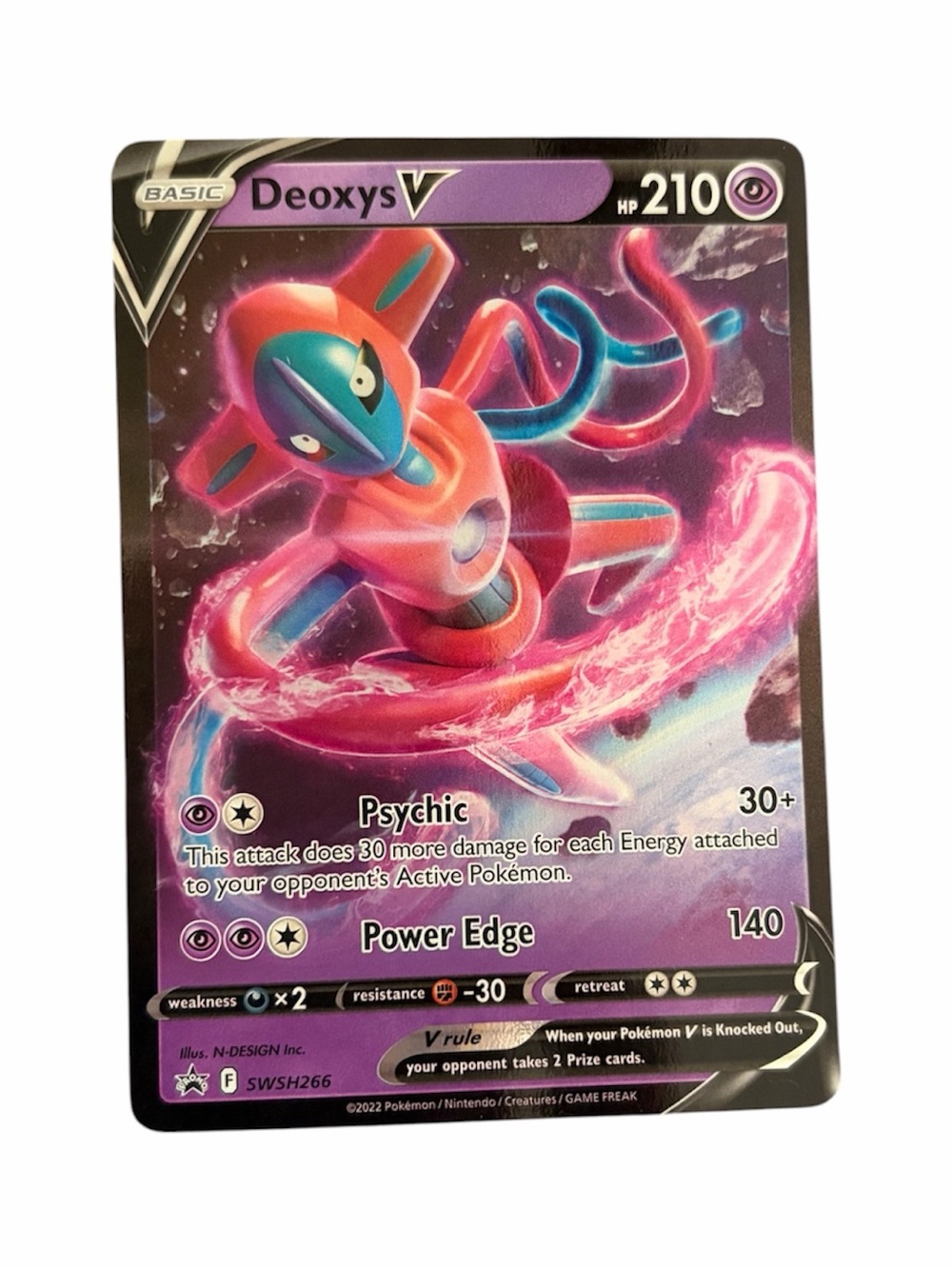 Pokemon Deoxys V SWSH266 Sword & Shield Promo Cards
